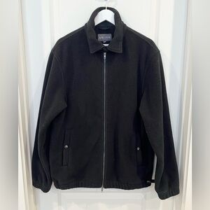 Slate and Stone Men's Black Full Zip Fleece Jacket Size M